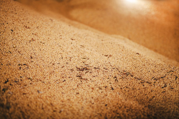 particles of fertilizers lay in the warehouse of a plant for the production of agrochemicals