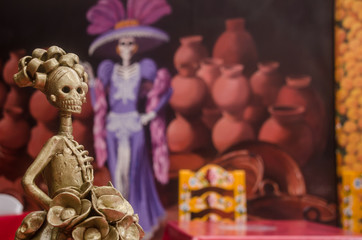 Mexican Catrina at Capula, Mexico