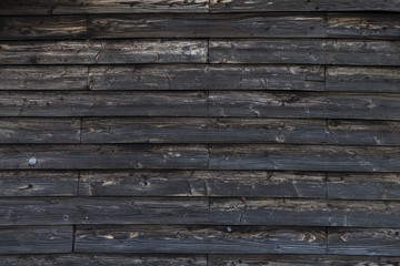 Old weathered dark wooden wall