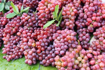 Fresh fruit grapes delicious at street food