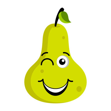 Happy pear emoticon