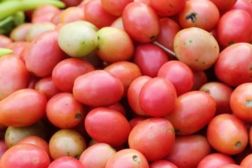 Fresh tomatoes for cooking in street food