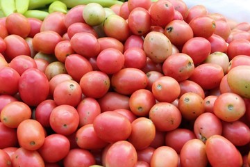 Fresh tomatoes for cooking in street food