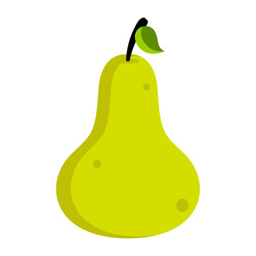 Isolated pear icon