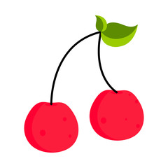 Isolated cherry icon