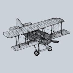 Hand drawn ATR plane isolated on backgrond © Rawpixel.com