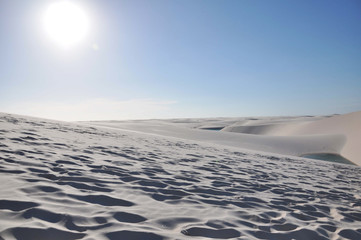 dunas sunset lençois maranhenses brazil state off maranhao