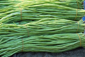 Long bean for cooking in the market