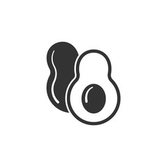 Avocado icon. Simple element illustration. Avocado symbol design from Pregnancy collection set. Can be used in web and mobile
