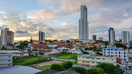 Skyline of Campina Grande, Paraiba, Brazil.