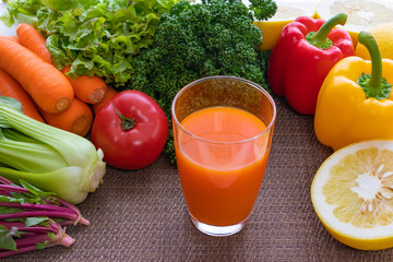 緑黄色野菜と栄養たっぷり野菜ジュース