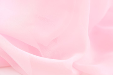 Texture chiffon fabric pink color for backgrounds 