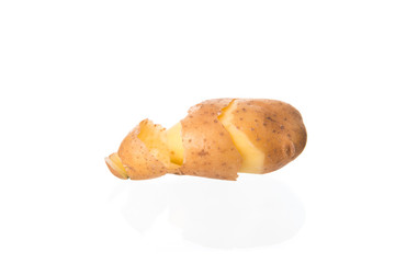 Raw potato food . Fresh potato