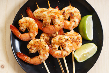 Grilled shrimps