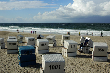 Strand bei Westerland, Sylt, Schleswig Holstein, Deutschland, Europa