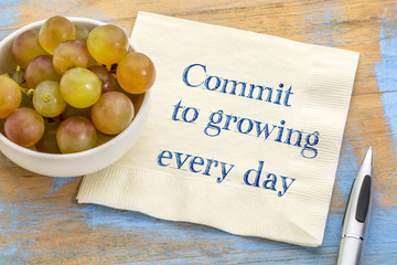 Commit to growing every day