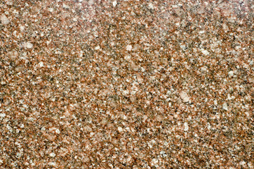 Ravnomernozernisty structure of brown granite.