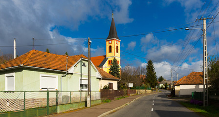 Fototapeta na wymiar Image of traditional hungarian village