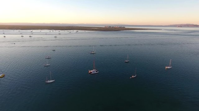 Aerial shots from La Paz bay, Baja California Sur, Mexico.
