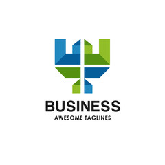 Stylized airplane creative sign colorful design element