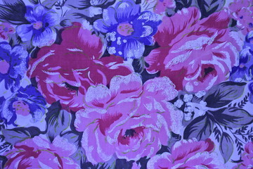 Vintage floral tablecloth 