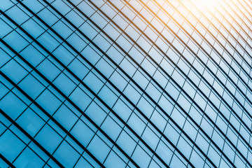 detail shot of modern business buildings in city