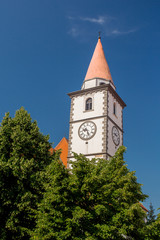 Fototapeta na wymiar St Nicolas church in Varazdin, Croatia