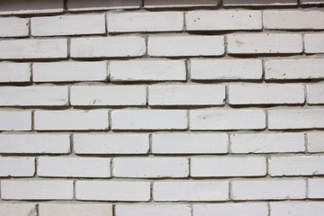 White bricks wall background 