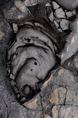 Volcano rock formation - Piton de La Fournaise, Reunion island