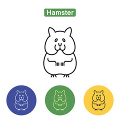 Hamster line icon