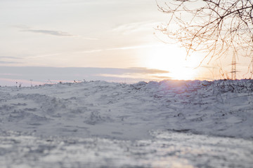 sonnenaufgang im winter