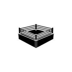 boxing ring icon. Element of fighting ana MMA illustration. Premium quality graphic design icon. Signs and symbols collection icon for websites, web design, mobile app