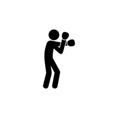 boxing defense icon. Element of fighting ana MMA illustration. Premium quality graphic design icon. Signs and symbols collection icon for websites, web design, mobile app