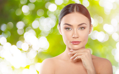 Beauty portrait of a young mixed race woman