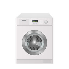 Realistic washing machine. Homework. Household equipment Vector illustration