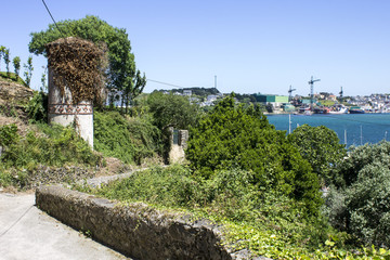 The Port of Ribadeo in the Eo estuary, in the boundary between the regions of Galicia and Asturias, Northern Spain