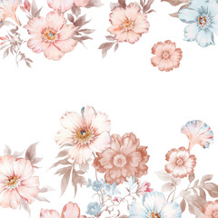 Watercolor floral collection