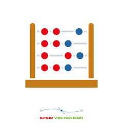 toy abacus color icon