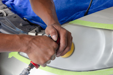 Polishing headlights