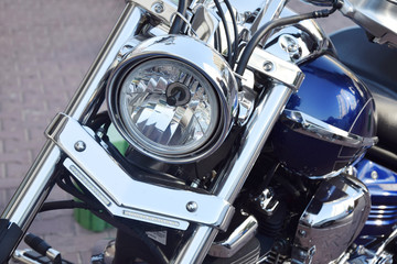 Fototapeta premium road bike headlight