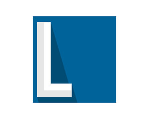 blue rectangle typography typeset logotype alphabet font image vector icon logo