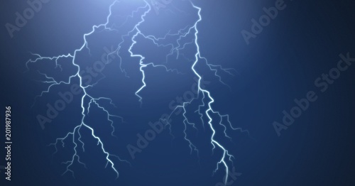 Lightning Strikes And Dark Background Wall Mural Wallpaper Murals Vectorfusionart