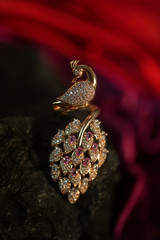 beautiful Indian wedding jewellery in low light 