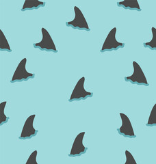 Shark fin vector pattern