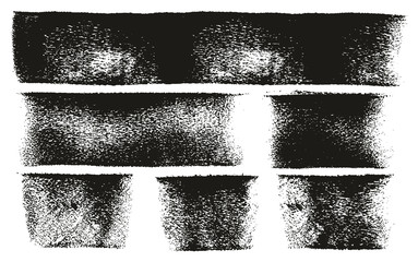 Paint Roller Bold Lines High Detail Abstract Vector Lines & Background Set 94