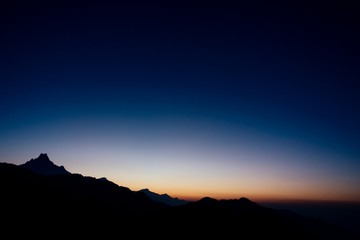 dawn in the mountains (backgrounds, mockup, blurred)