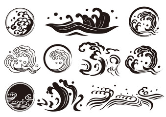 ウェイブアイコン 黒