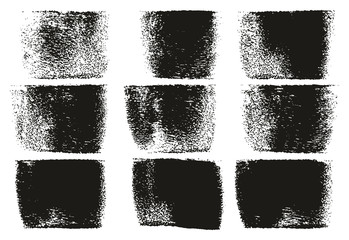Paint Roller Bold Lines High Detail Abstract Vector Lines & Background Set 74