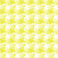 Stock Illustration - Yellow colored 3D Gemstone Pattern, 3D Illustration, Bright Background.