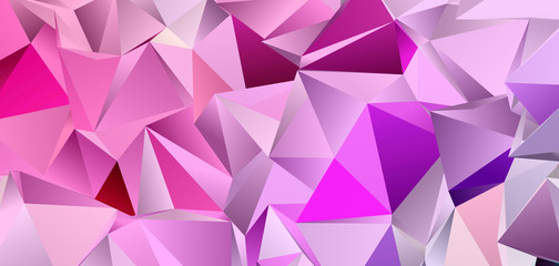 Abstract Low-Poly triangular modern background